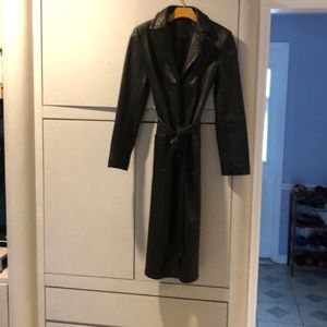 Black Leather Coat
